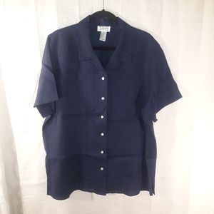 Talbots 100% Irish linen shirt plus size 20